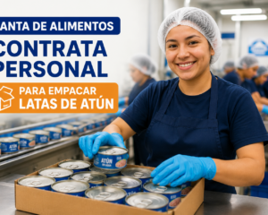 Planta de alimentos contrata personal para empacar latas de atún